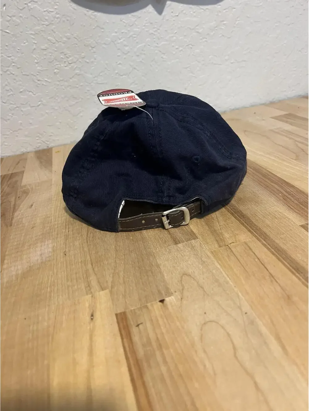MILLER LITE BEER TEXT LOGO NAVY BLUE ADJUSTABLE CURVED  HAT CAP NWT 99